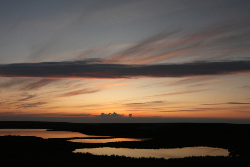 Thermokarst lakes, Russia  © Greenpeace / Will Rose