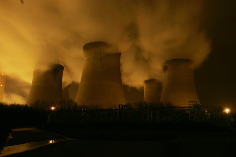 Projection on Drax Power Station