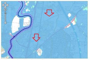 The Housing Zone at Hinkley is all in Zone 3- the highest risk category for floods.