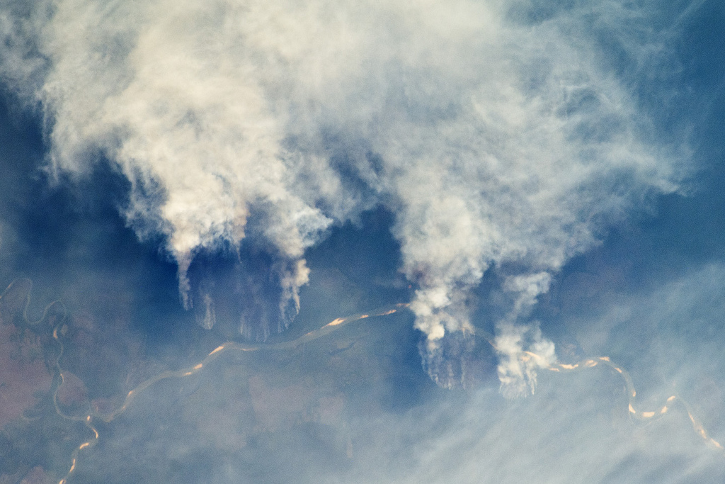 Forest fires in Brazil contribute to climate change